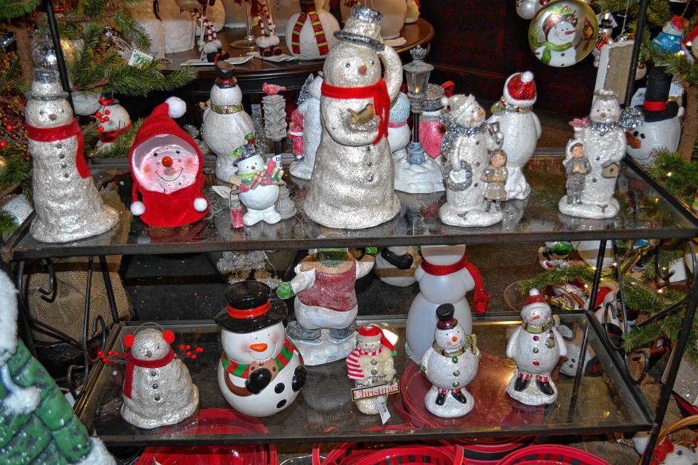 8. This might have been the most difficult of clues to decipher, but if you’ve ever been to Cobblestone Design Company in the Merrimack Center Shopping Plaza you know they do the holiday season right. From wreaths to trees, ornaments and decorations, Cobblestone has everything you’d ever need for your house – including lots of snowmen. - 
