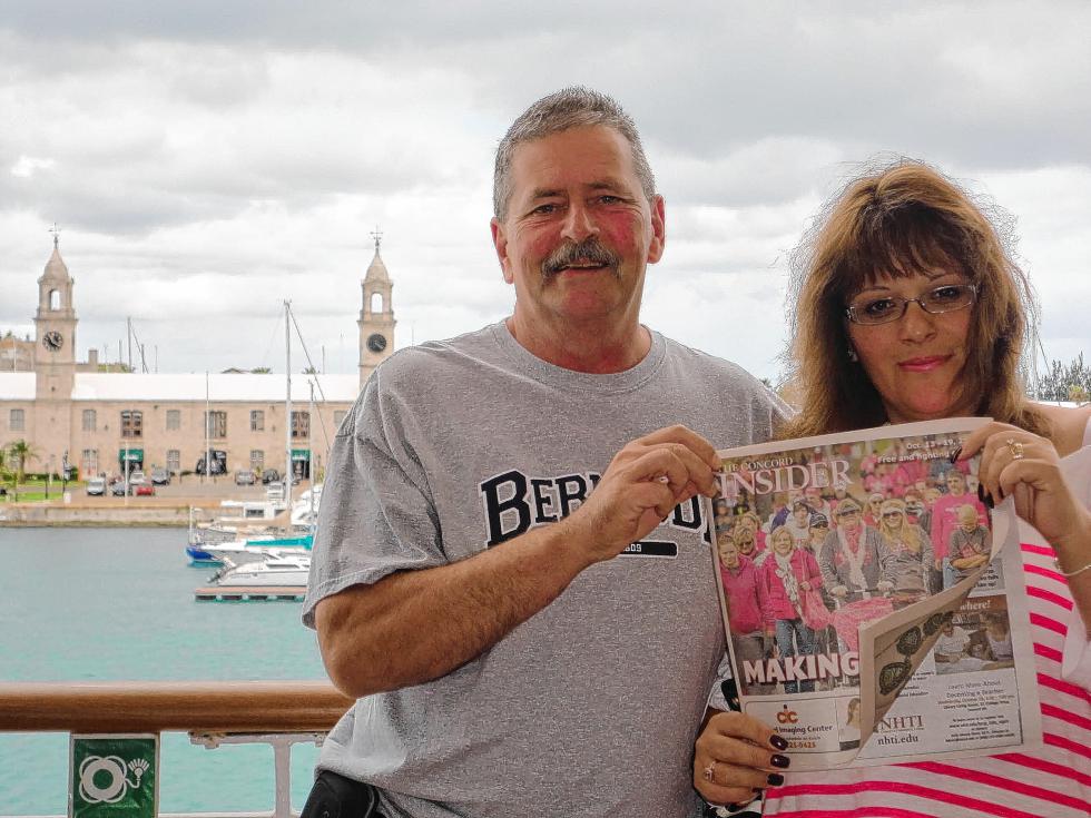 Bob Bussiere and Nancy Bennett brought us along for a cruise to a little place called Bermuda in October, where we got to visit the Royal Naval Dockyard. The weather sure does look nice. (Courtesy) -