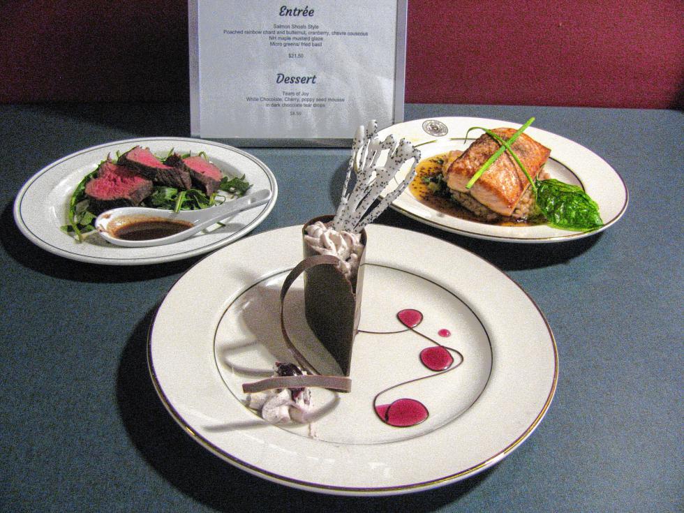 The three-course meal the team prepared. Makes you hungry, doesn’t it? (Courtesy photo) -