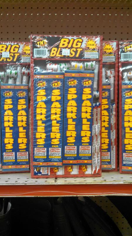 The gift that every kid wants: flammables. They keep these packs on the top shelf, presumably for a reason. (JON BODELL / Insider staff) -
