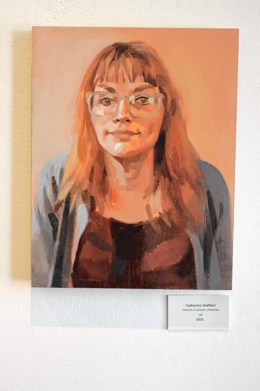 'Portrait of Jessica Udischas' by Catherine Graffam, oil.  (JON BODELL / Insider staff) -