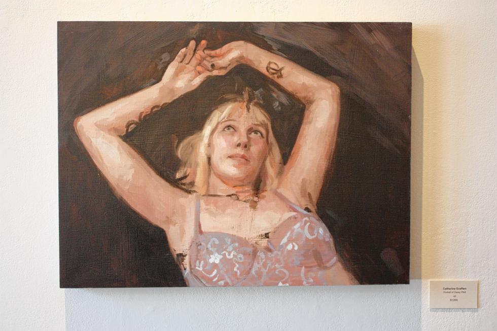 'Portrait of Casey Plett' by Catherine Graffam, oil.  (JON BODELL / Insider staff) -