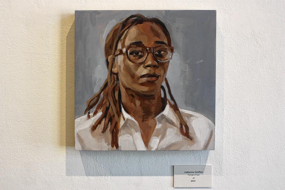 'Portrait of Kya' by Catherine Graffam, oil.  (JON BODELL / Insider staff) -
