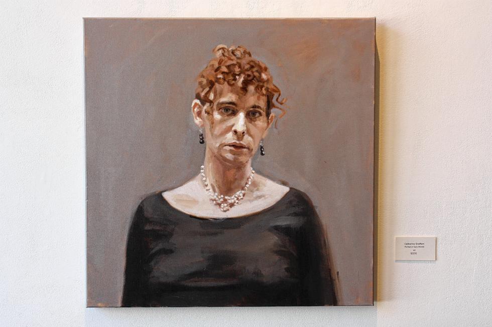 'Portrait of Sara Woods' by Catherine Graffam, oil.  (JON BODELL / Insider staff) -