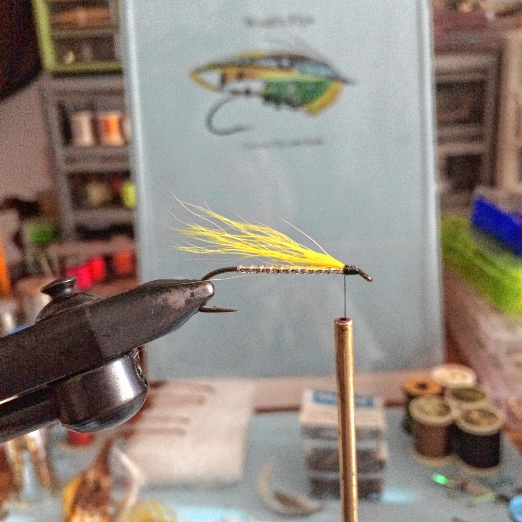 Courtesy photosHere’s the whole process of tying a fly. The smaller images show the step-by-step process of making a Mickey Finn fly