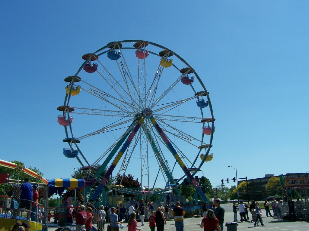 the Ferris wheel