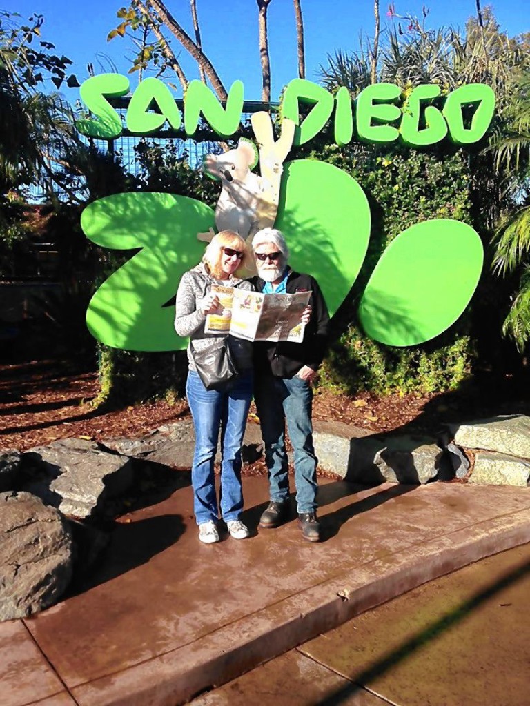 Courtesy photo—Brenda Larson and Art Martin took a copy of the Insider with them on a January trip to San Diego.