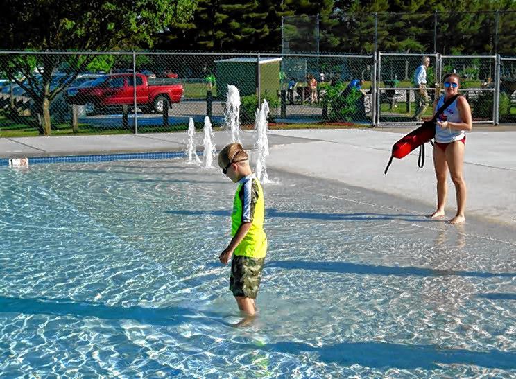 Courtesy Guyette Pool at Rolfe Park looks a little fancier these days after a much needed renovation before the swim season hit. The main pool was rebuilt with new concrete and plaster linings and now features zero-entry access. The deck floor traction and drainage were increased to reduce slips, trips and falls, and they even added a beach style ramp and gusher jets. It was all celebrated with a grand reopening on June 16. All seven city pools are now open for the season. For hours, check concordnh.gov/pools.