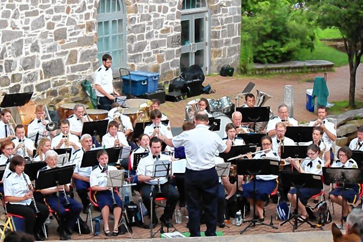 Courtesy photoThe Nevers Band, seen here performing at Eagle Square, will play each week thanks to the summer concert series.