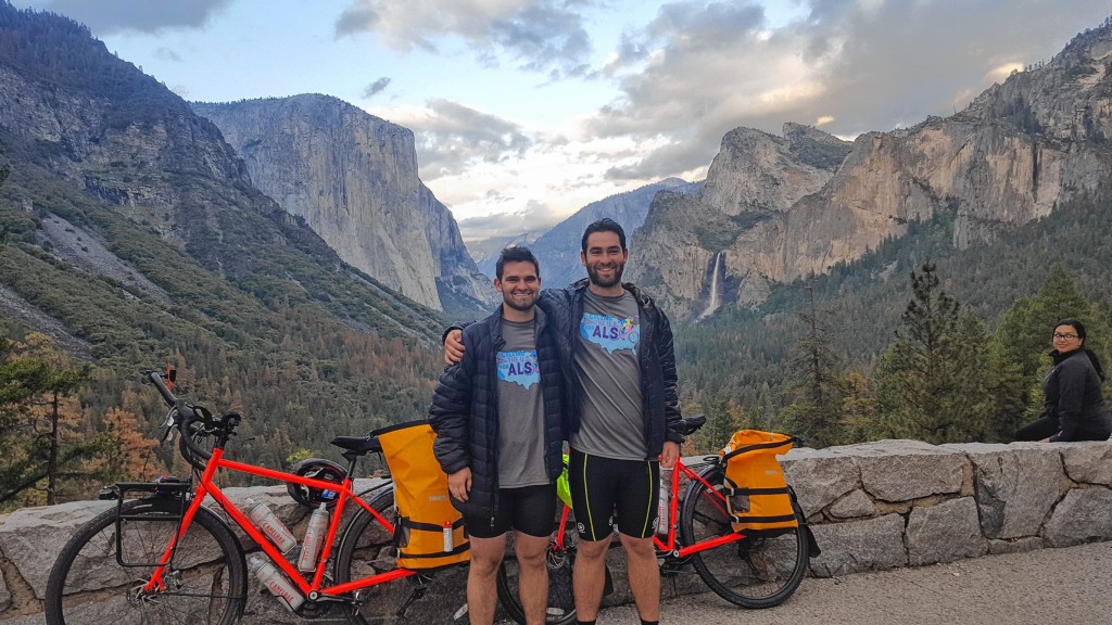 Courtesy photo—We caught up with the Thomson brothers on their bike trip across the country to raise money for the Connolly Tough Fund.