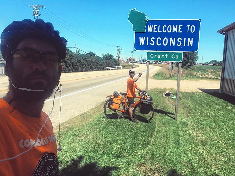 Courtesy photo—Derek and Dylan Thomson are getting closer to finishing their bike ride across the country.