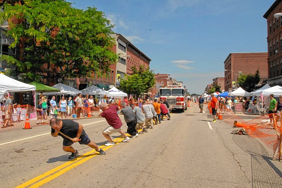 Courtesy The fourth annual fire truck pull will be held at Pleasant and Main on  Saturday.