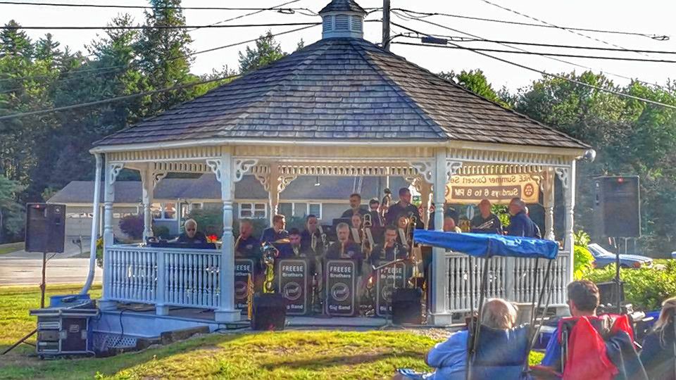 CourtesyThe Bow Rotary Club's summer concert series begins Sunday and runs each Sunday through Aug. 14. The Freese Brothers Big Band (above) returns Aug. 7.