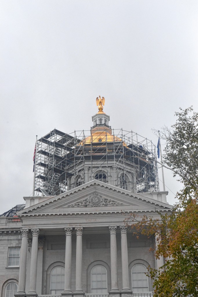 Tim Goodwin / Insider staffWith the gilding now done, the State House is looking a little shinier these days. No word if it can be seen from space, but we have to assume that’s the case.