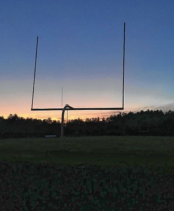 Instagram user @jankytownproductions snapped this shot of one of the field goal posts at Memorial Field at dusk. Memorial Field is, of course, where the big Making Strides walk begins.