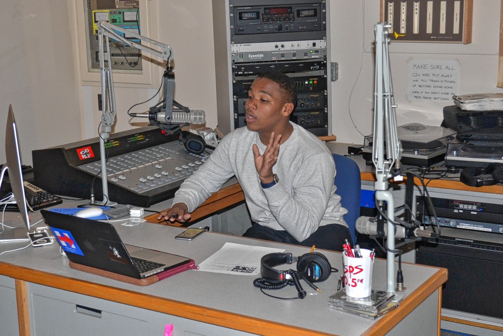 Tim Goodwin / Insider staffEllis Clark, host of Radio Ellis, is on WSPS 90.5 FM each Wednesday night during the school year.