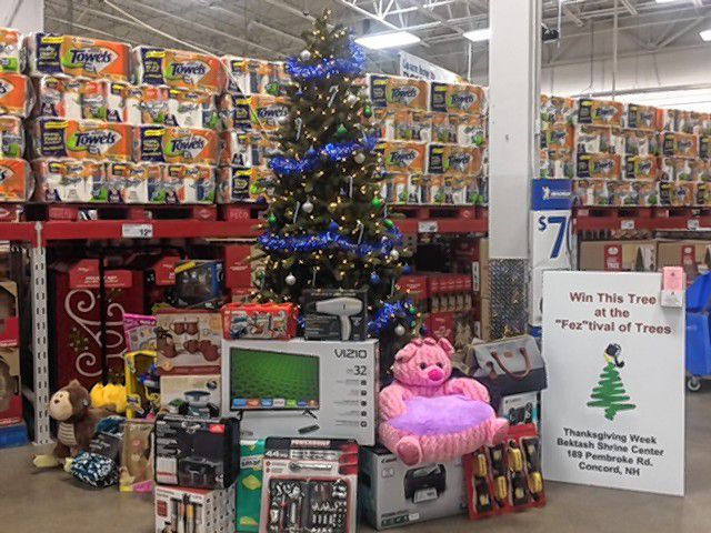 Sam's Club (right) and BJ’s have stepped up this year with these impressive trees. Because these stores know a thing or two about going big, of course they went big on their trees.
