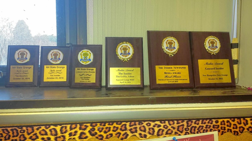 We added a few more awards to our collection thanks to the N.H. Grange.