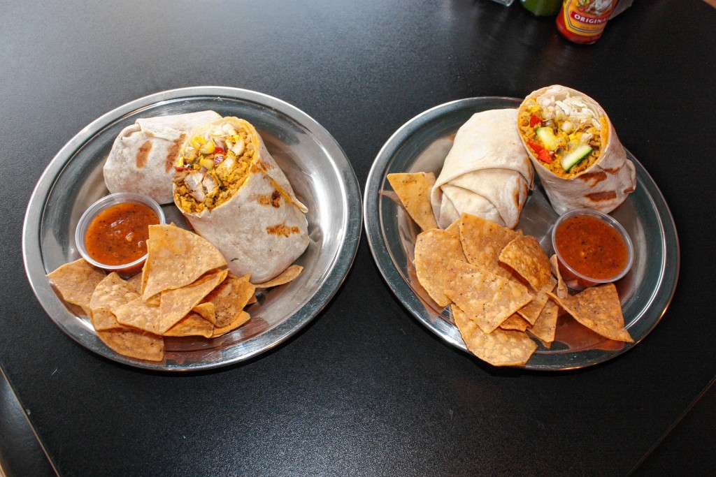Dos Amigos has whipped up a special SNOB burrito for the festival, available in vegetarian (left) and chicken  varieties. You really can't go wrong with either option, though of course we prefer the meat one.