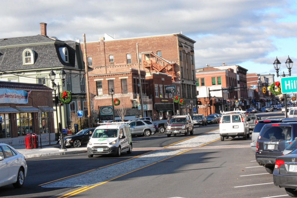 This shot of South Main Street proves that two-way traffic has indeed returned to downtown Concord. Hooray! No more Storrs Street detours!