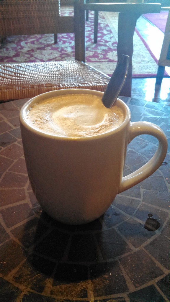 A medium latte from True Brew Barista.