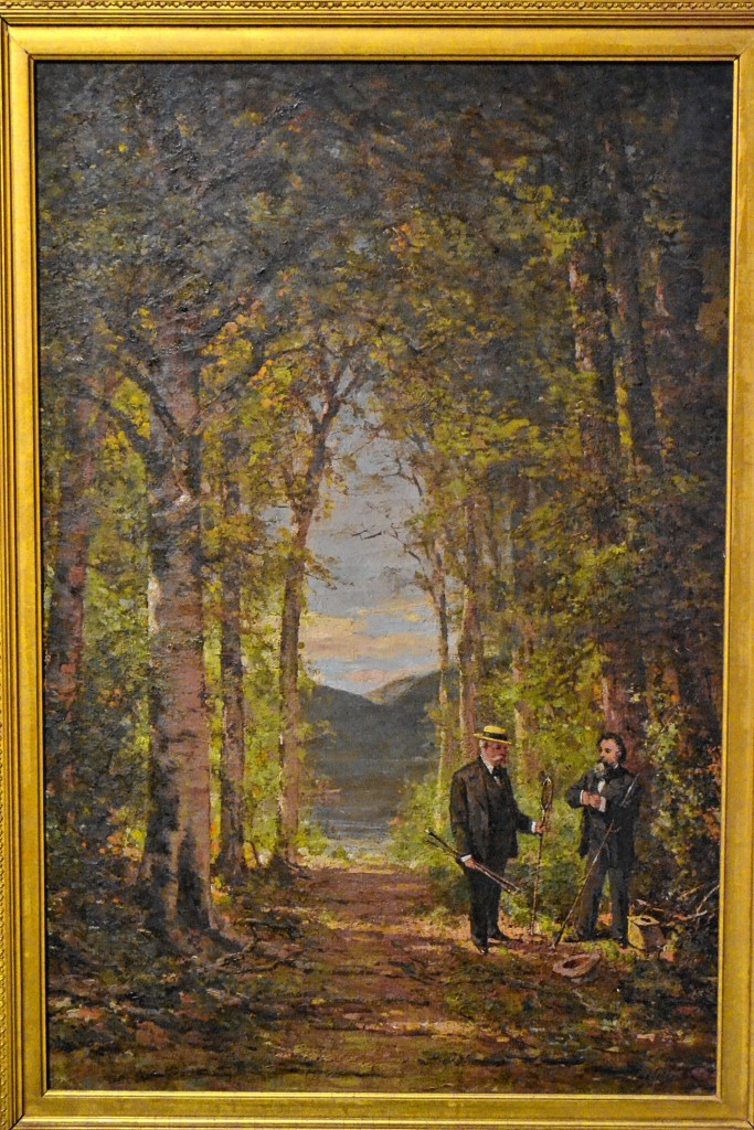 The N.H. Historical Society recently opened a new exhibit, White Mountains in the Parlor: The Art of Bringing Nature Indoors, in the society’s new Governor John McLane Gallery. It’s the first show in the gallery and will be on display for an indefinite amount of time. The society is open Tuesday through Saturday, 9:30 a.m. to 5 p.m. Admission is $7 for adults; children 18 and under and members are free. This page, top left: Haying Scene, John Ross Key. Top right: The Flume, Samuel L. Gerry. Above: Echo Lake, Edward Hill. Facing page, top left: Mount Jefferson, from Mount Washington, Hipployte-Louis Garnier. Right: Autumn Scenes, White Mountains, Joseph Morviller. Bottom left: We Go a Fishing, Thomas Hill. Middle: Mount Lafayette, Franklin Stanwood.