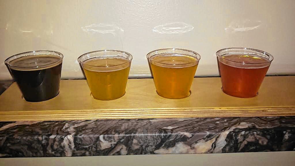 Here's a look at the flight we got over at Lithermans Limited's tasting room. Is your mouth watering yet?