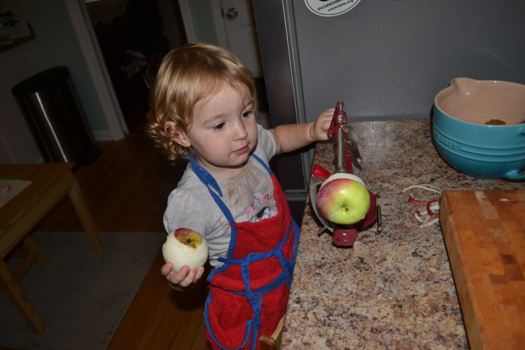 We couldn't do an Apples Issue without making something with apples. And of course, Tim's daughter Sophie had to help out.