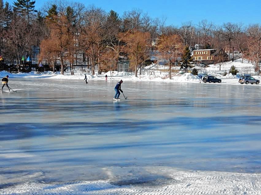 People were out enjoying the fresh skating surface at White Park last week. Thanks to the colder than normal December, Concord Parks and Rec was able to open things up early this year.