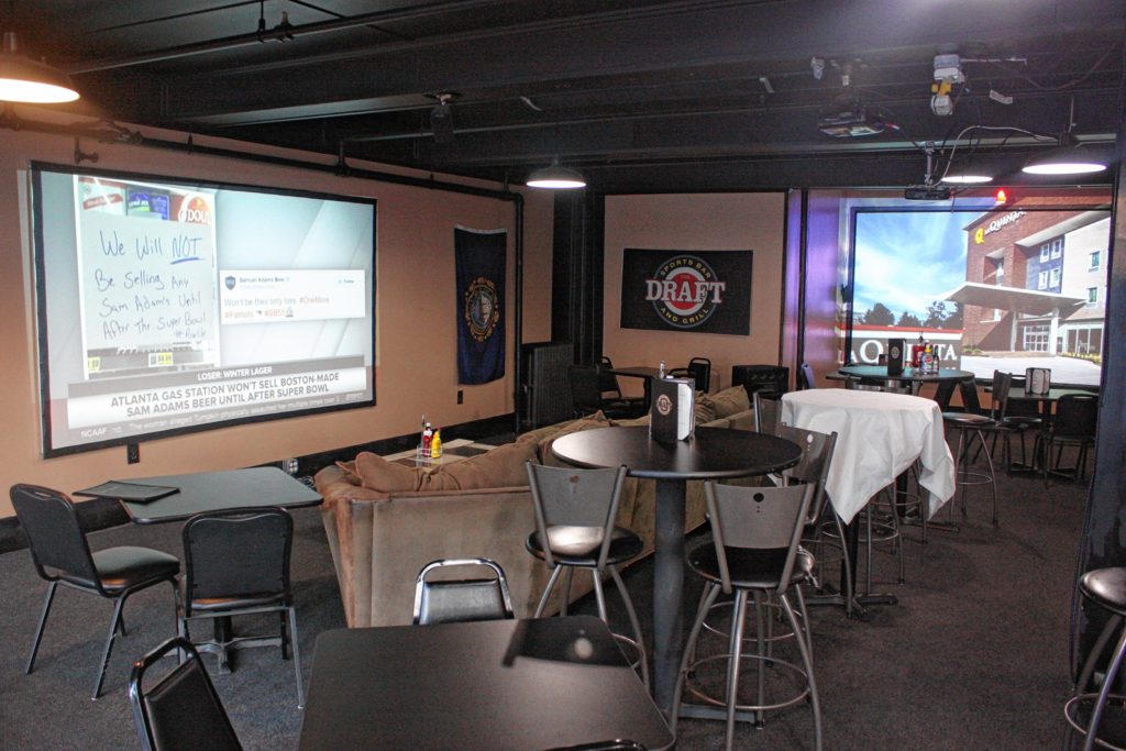 The Draft has more TVs than you'll know what to do with -- which makes it a perfect place to watch the Super Bowl this Sunday. (JON BODELL / Insider staff)