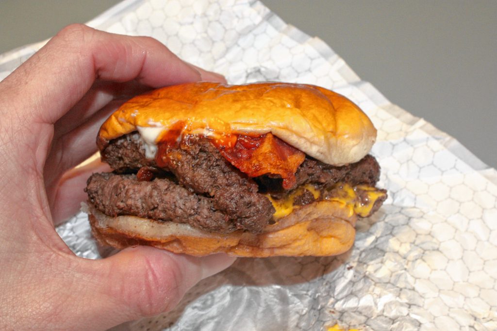 The Baconator Double from Wendy's.(JON BODELL / Insider staff)