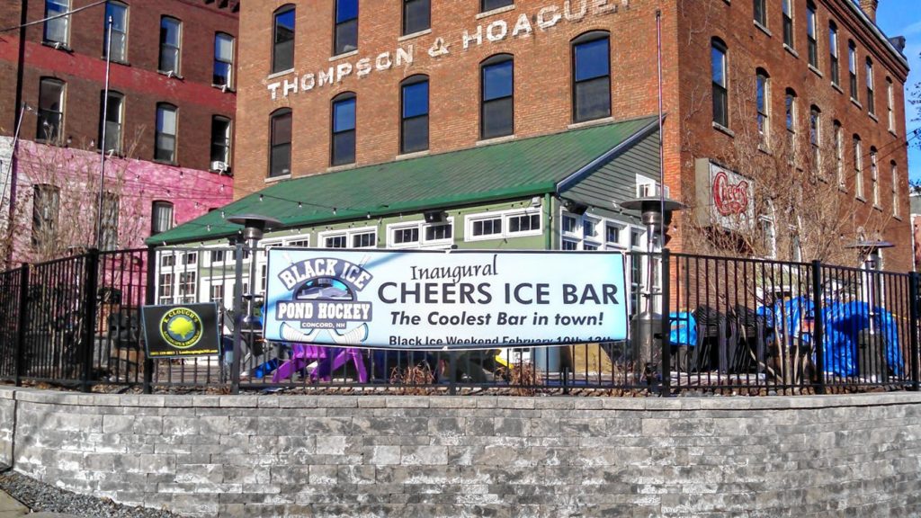 Cheers will have an ice bar on its patio this weekend for the Black Ice tournament.