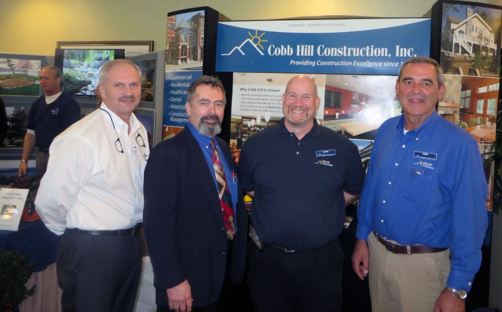 Representatives from Cobb Hill Construction pose for a photo at last year’s Business Showcase.