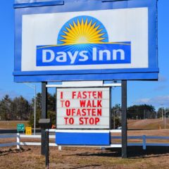 Ever wonder about that Days Inn sign off I-93?