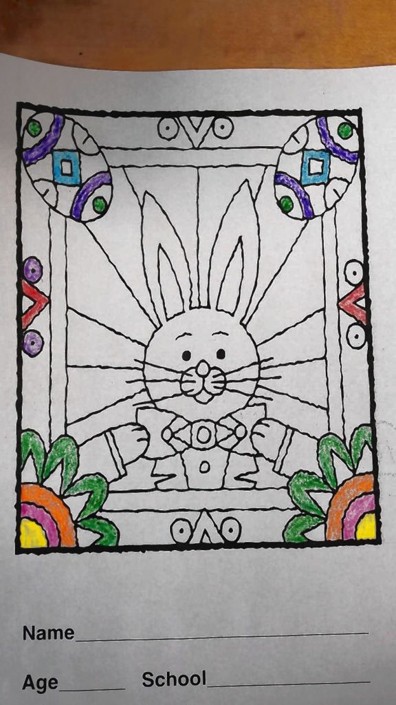 Just check out those coloring skills.
