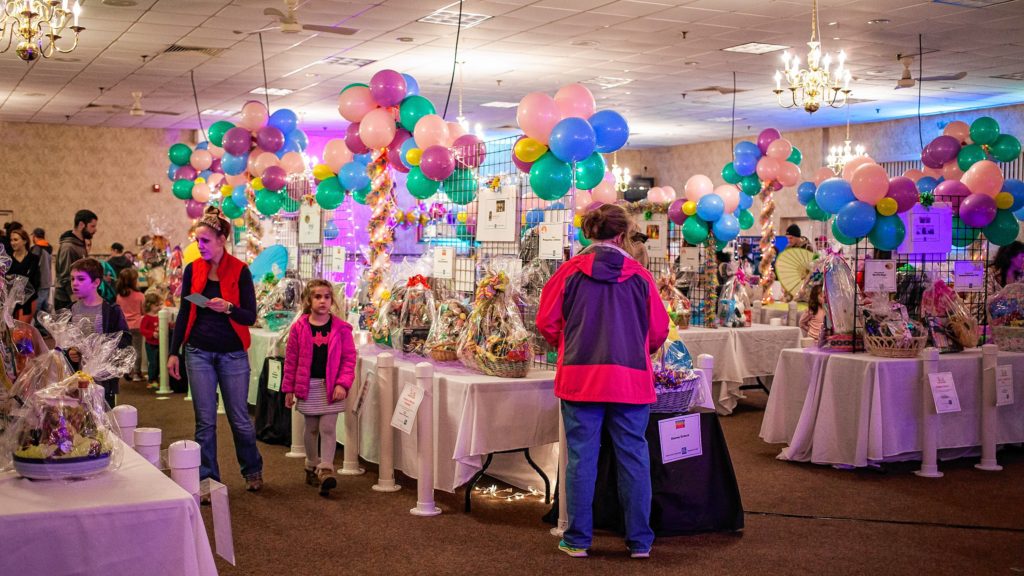 All those baskets and balloons give off a real festive vibe. (ELIZABETH FRANTZ / Monitor staff)