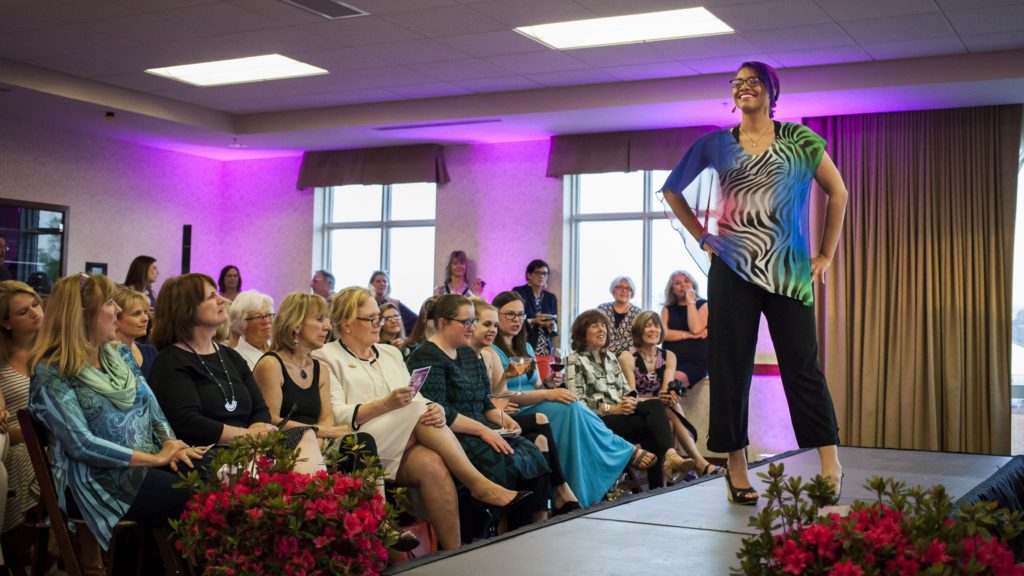 Carissa Williams walks the runway during Womenade of Concord’s annual fashion show fundraiser, Couture for a Cause, last year. Just a little glimpse of what you can expect to see.