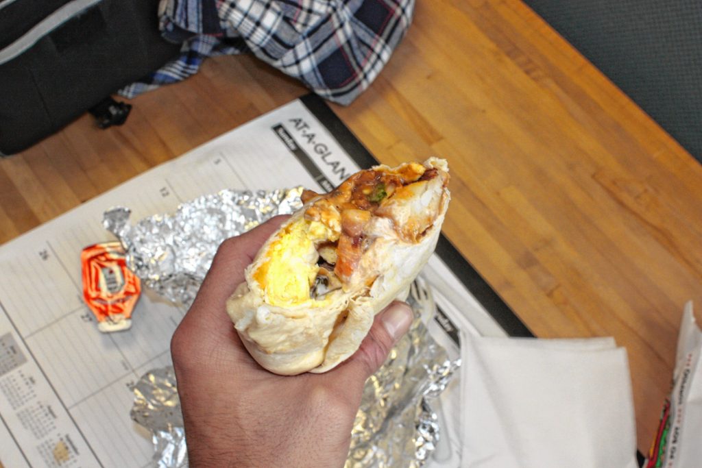 The Sandwich Depot won two Cappies -- Best Lunch and Best Takeout -- so we stopped by to try something. Since it was only about 8 a.m., we went with the breakfast burrito, which we got to go. JON BODELL / Insider staff
