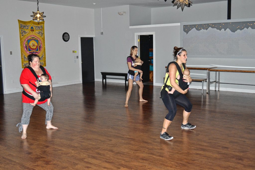 We stopped by The River Guild to check out a Baby REVELution Dance Class, where we found instructor Christine Brown, with her four-month old son Revel, Sara Persechino (Lucca, 8 months) and Kendra Chagnon (Jaaeger, 10 months) dancing the morning away. TIM GOODWIN / Insider staff