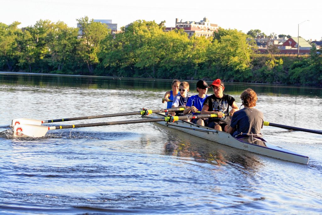 Kids will have a chance to get out on the water at Concord Crew's Summer Learn to Row Camps. Courtesy of Mark Tierney
