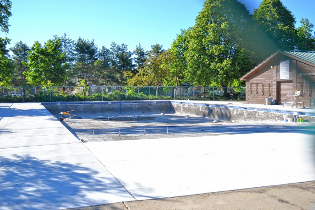 The Kimball Park pool is almost ready after a renovation project that will make it all shiny and new for this year's summer swim season. TIM GOODWIN / Insider staff