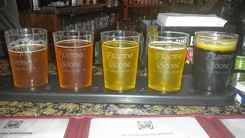 We taste tested five beers at The Flying Goose in New London and we were only disappointed by the fact we couldn't try more. TIM GOODWIN / Insider staff