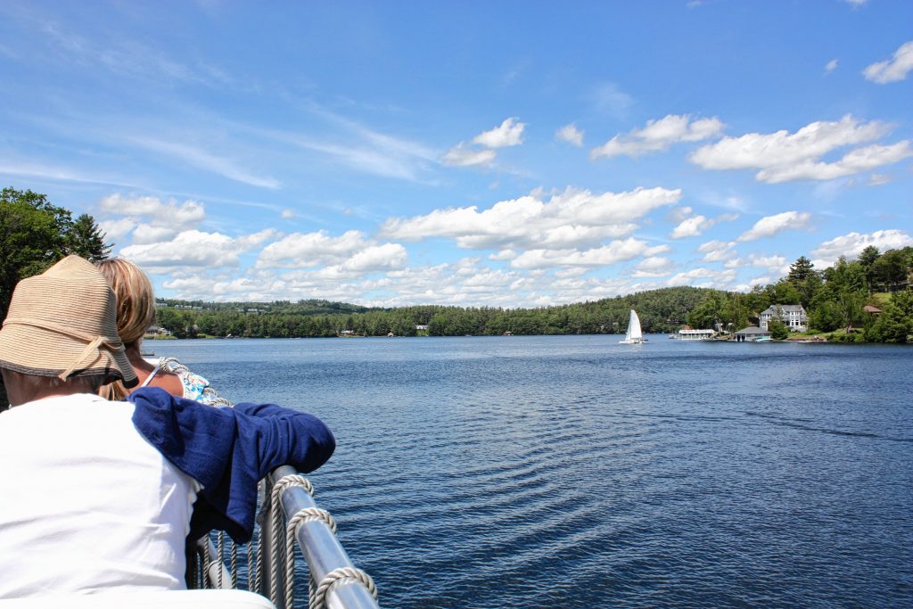 The views are great no matter where you sit aboard the M.V. Mt. Sunapee II. It's especially nice when you get picture-perfect weather like this. JON BODELL / Insider staff