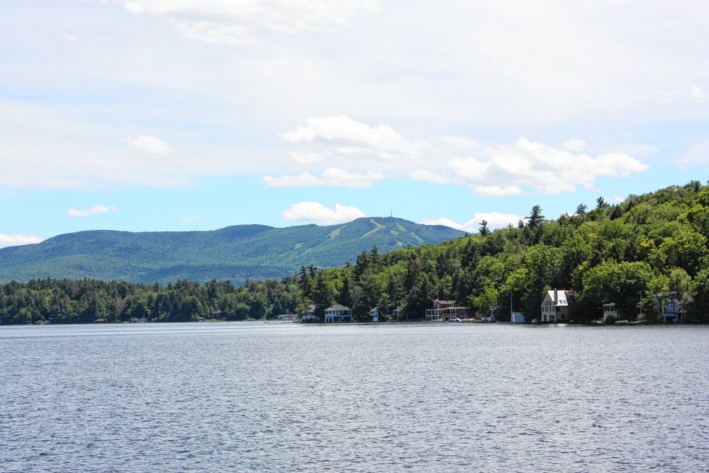 The snow-free Mount Sunapee is visible for most of the cruise around Lake Sunapee. JON BODELL / Insider staff