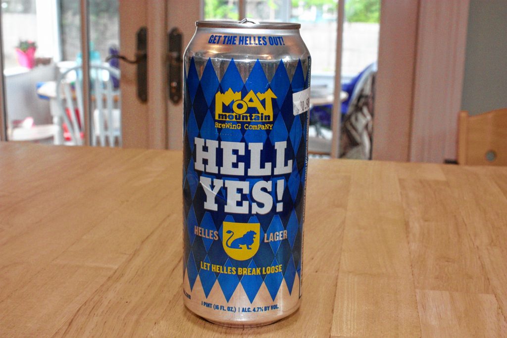 Moat Mountain Hell Yes!, a Helles lager, will be among the selections you can try at the Moat Mountain tasting event at Local Baskit this Thursday. JON BODELL / Insider staff