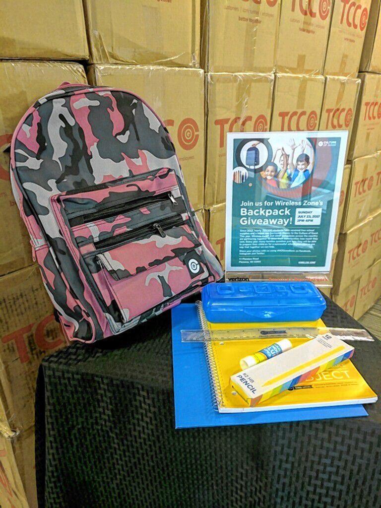 The Wireless Zone in Steelpegate Mall will be giving away 250 backpacks on Sunday. Courtesy