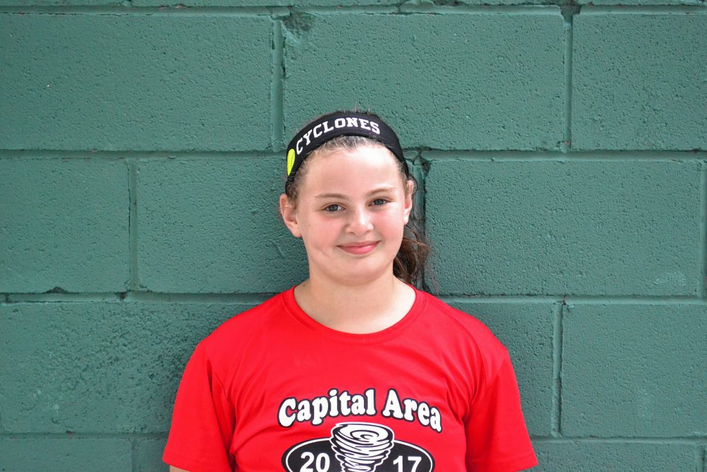 Katie Blinn  Nickname: Sticks  Age: 9  Position: OF  Hometown: Concord  What are you looking forward to most about the world series? The teams we will be facing.   What is your best memory from this season so far? Winning the regionals.   Outside of softball, what is your favorite hobby? I like art, painting.   What is your favorite flavor of ice cream? Raspberry truffle   What are your plans for the rest of your summer vacation? I’m going to the Caribbean. TIM GOODWIN / Insider staff