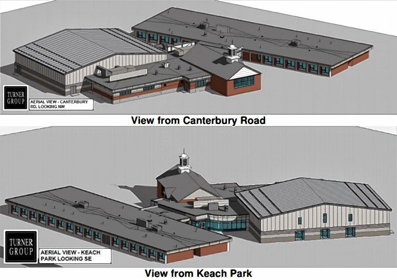 A rendering of what the community center on the Heights will look like when finished. Courtesy of city of Concord