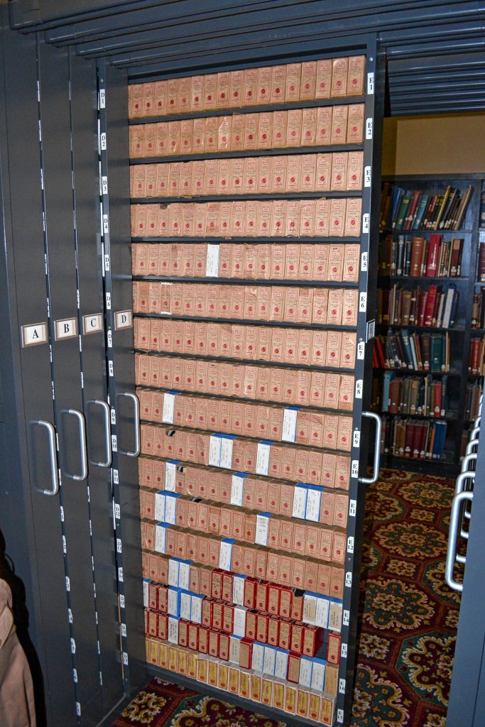 Look at all that microfilm of Concord newspapers. TIM GOODWIN / Insider staff