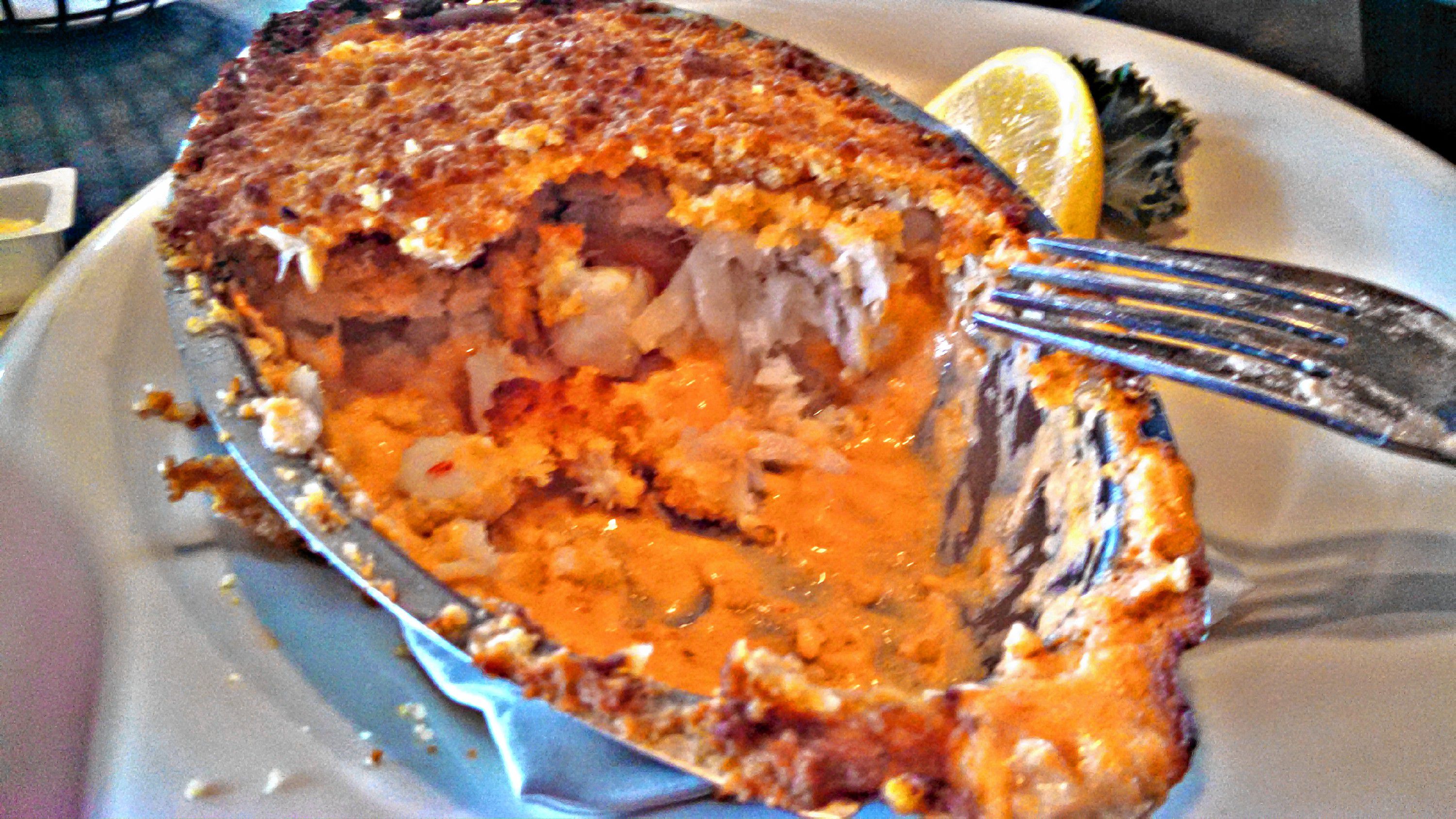 The Seafood Medley from Newick’s Lobster House includes a dish of bay